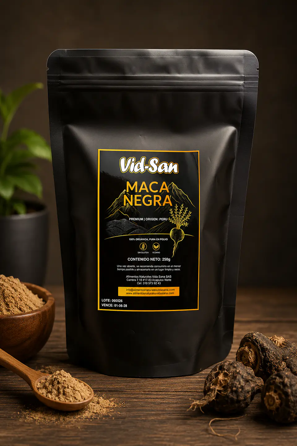 Maca Negra Premium Vid-San 250g 1