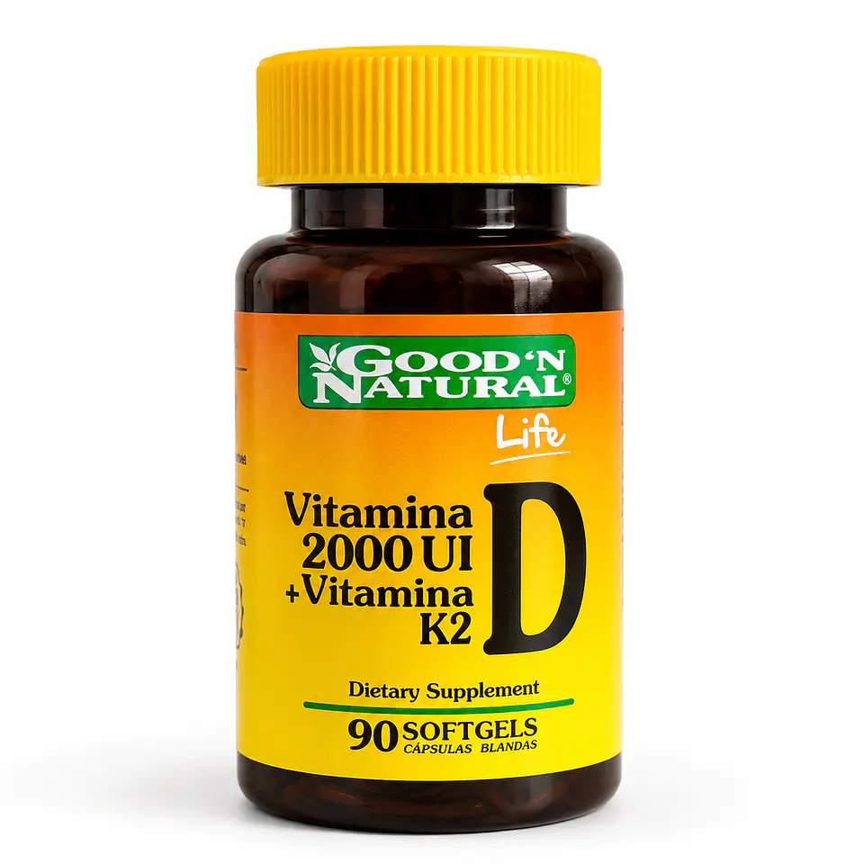 Vitamina D2000 K2 90 Sofgels Good Natural 1