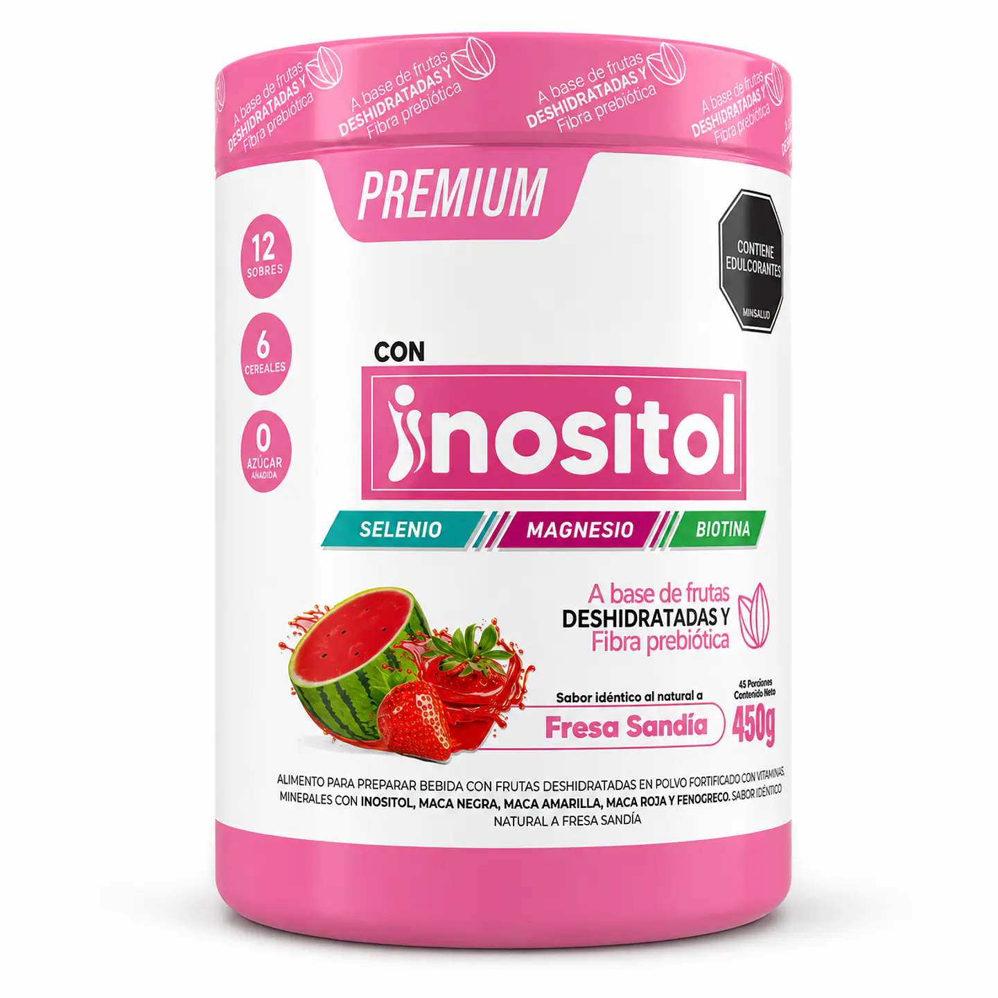 Inositol con Selenio Magnesio y Biotina 450g Sea Natural 1