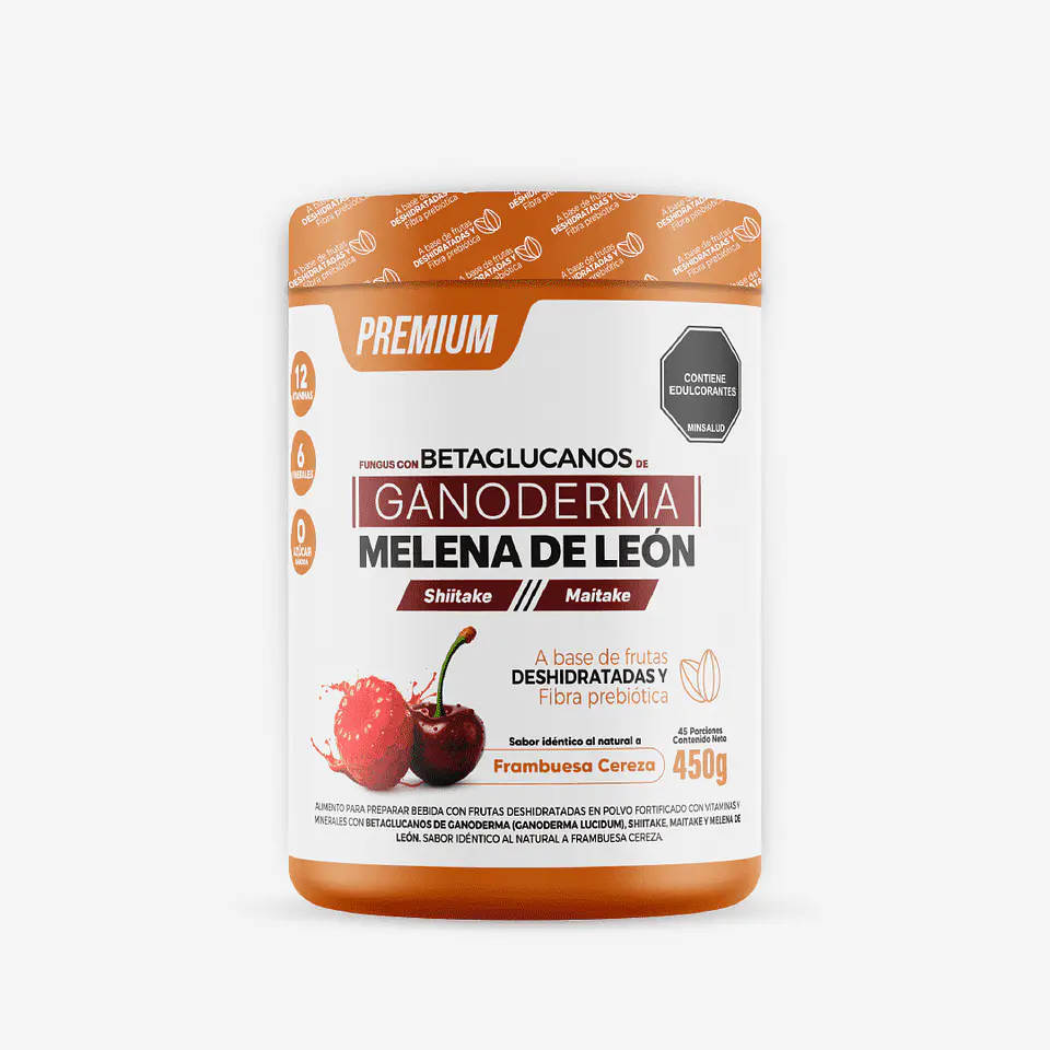 Ganoderma y Melena de Leon 450g Sea Natural 1