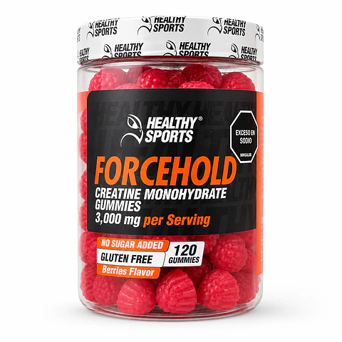 Forcehold Creatina Monohidratada en Gomitas Healthy Sports – 3.000 mg por porción – 120 gomitas