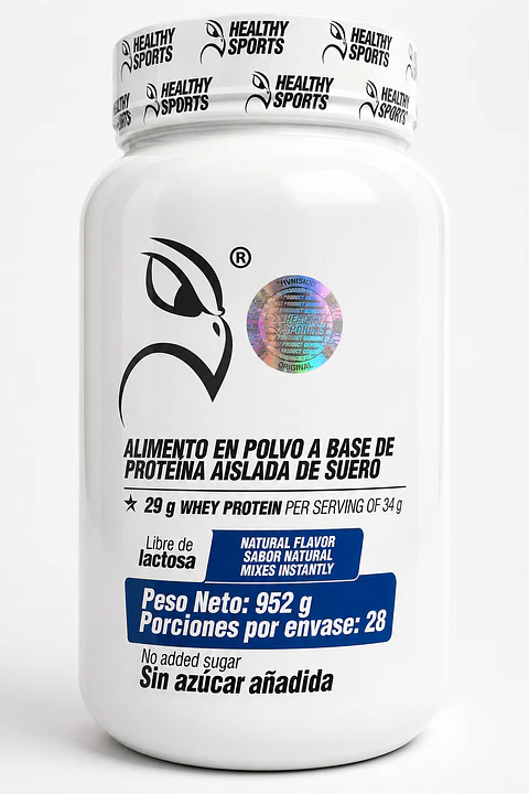 Iso Whey 100% Healthy Sports Natural – Proteína aislada de suero – 952 g