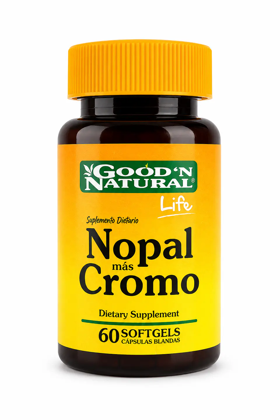 Nopal más Cromo Good ’N Natural Life — 60 cápsulas blandas 1