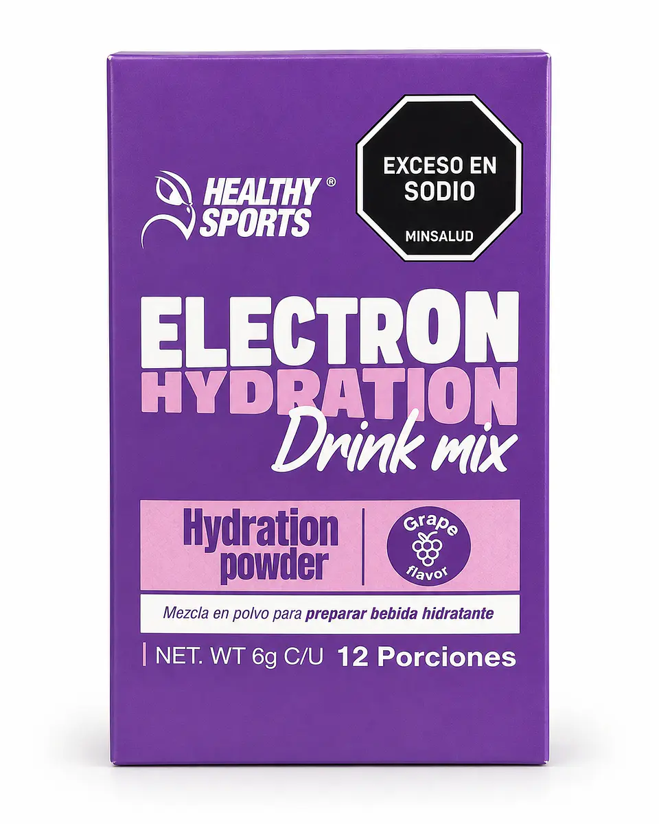 Electron Hydration Drink Mix Healthy Sports – Sabor Uva – 12 porciones 1
