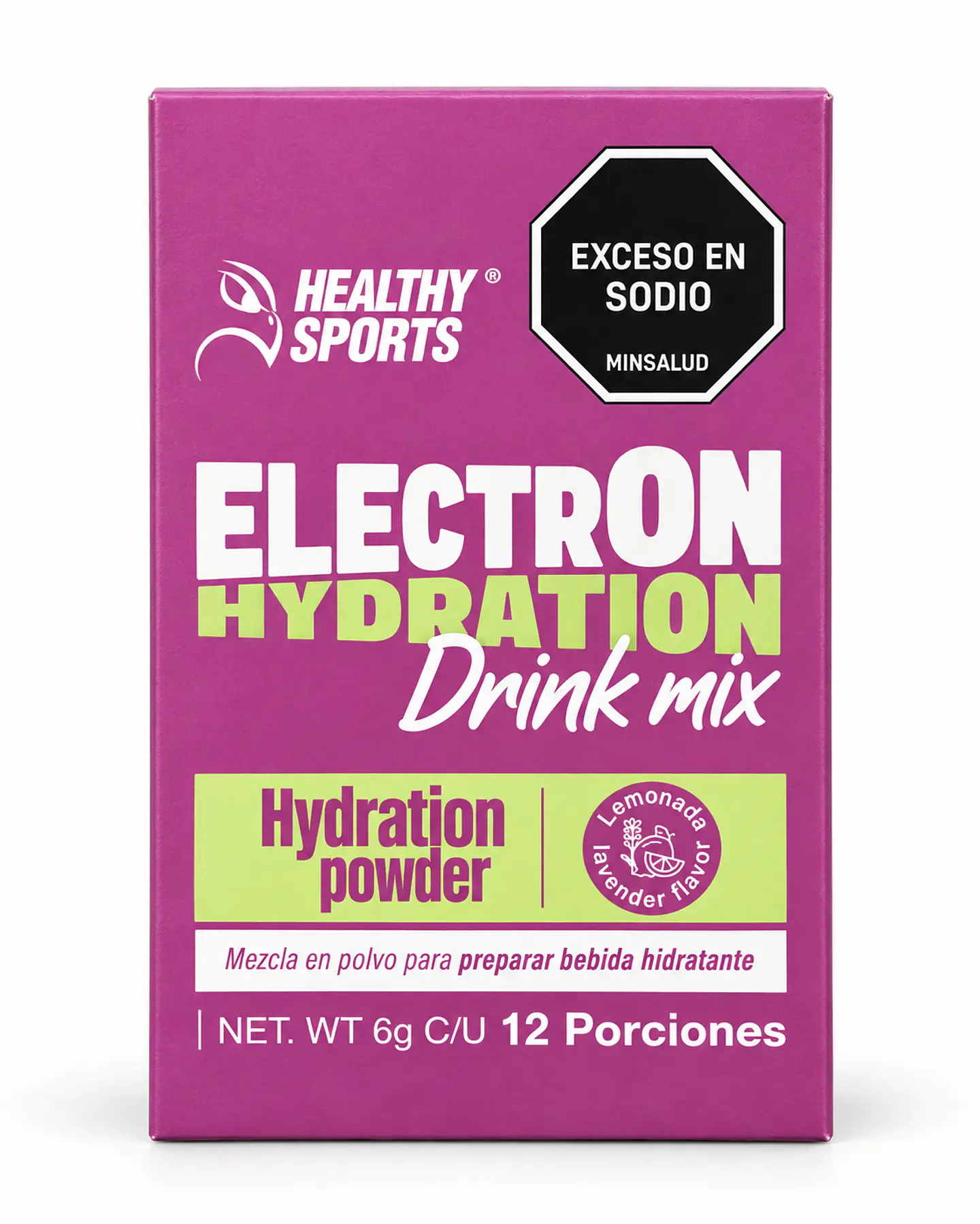 Electron Hydration Drink Mix Healthy Sports – Limonada Lavanda – 12 sachets 1