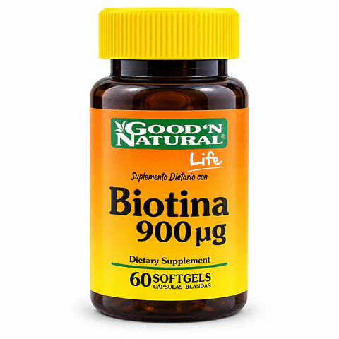 Biotina 900 µg x 60 Cápsulas Blandas | Good'N Natural Life