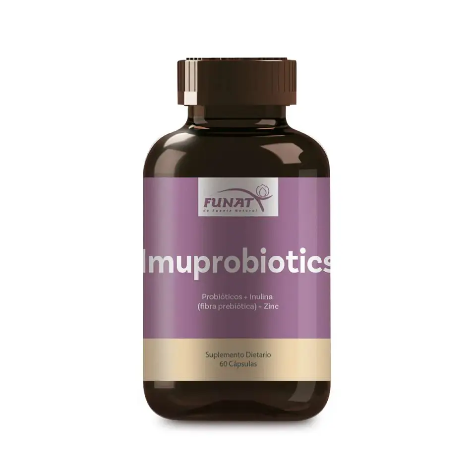 Imuprobiotics - Fórmula de Probióticos + Inulina + Zinc 60 Capsulas 1