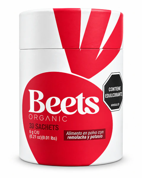 Beets Organic – Remolacha y Potasio | 30 Sachets x 6 g