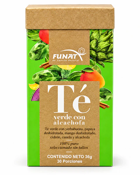 Té Verde con Alcachofa FUNAT 36 g | 30 Tisanas