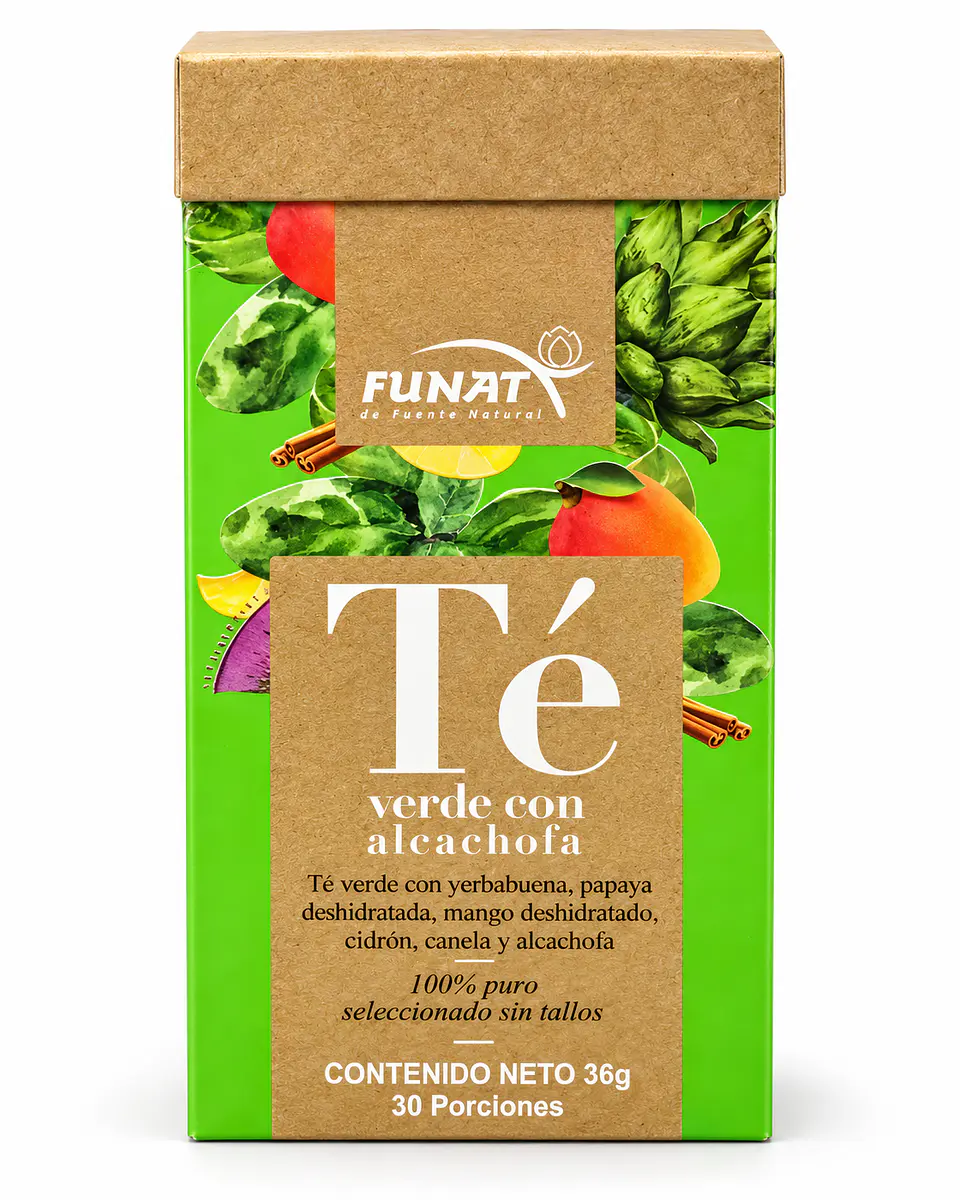 Té Verde con Alcachofa FUNAT 36 g | 30 Tisanas 1