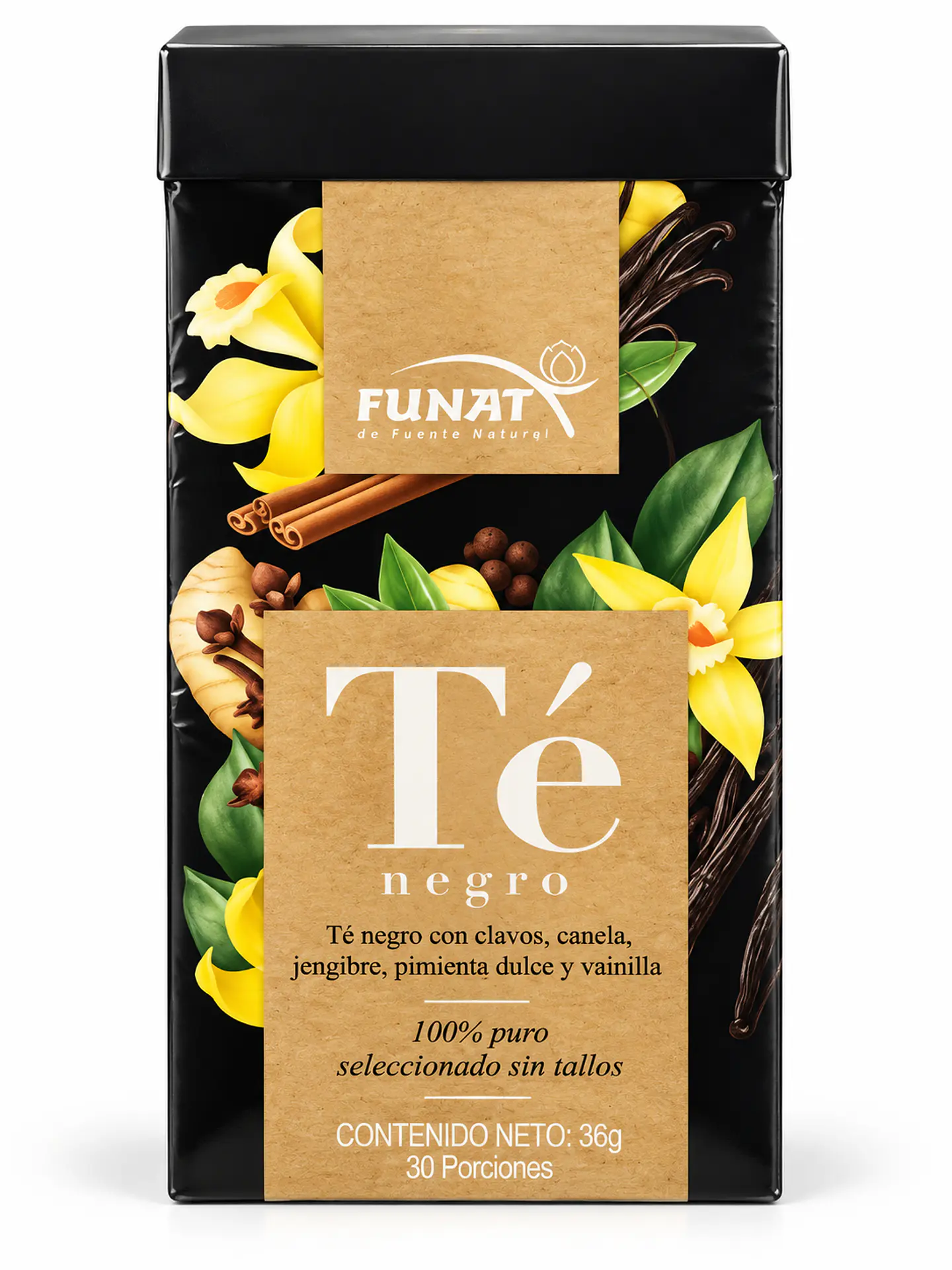 Té Negro con Especias y Vainilla FUNAT 36 g | 30 Tisanas 1