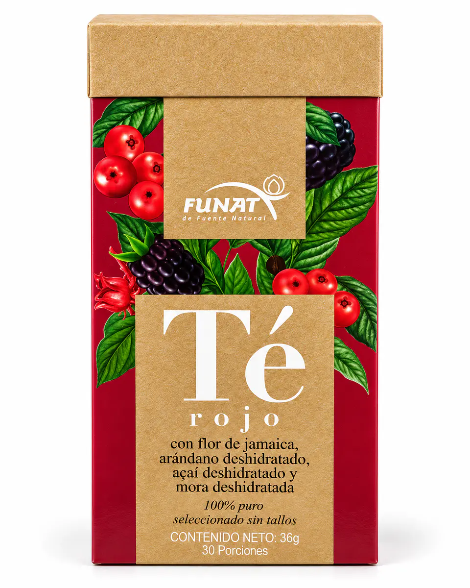 Té Rojo con Frutos Rojos FUNAT 36 g | 30 Tisanas 1