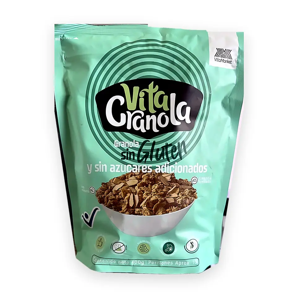 Vita Granola sin Gluten y sin Azúcares Adicionados VitaMarket – 400 g 1