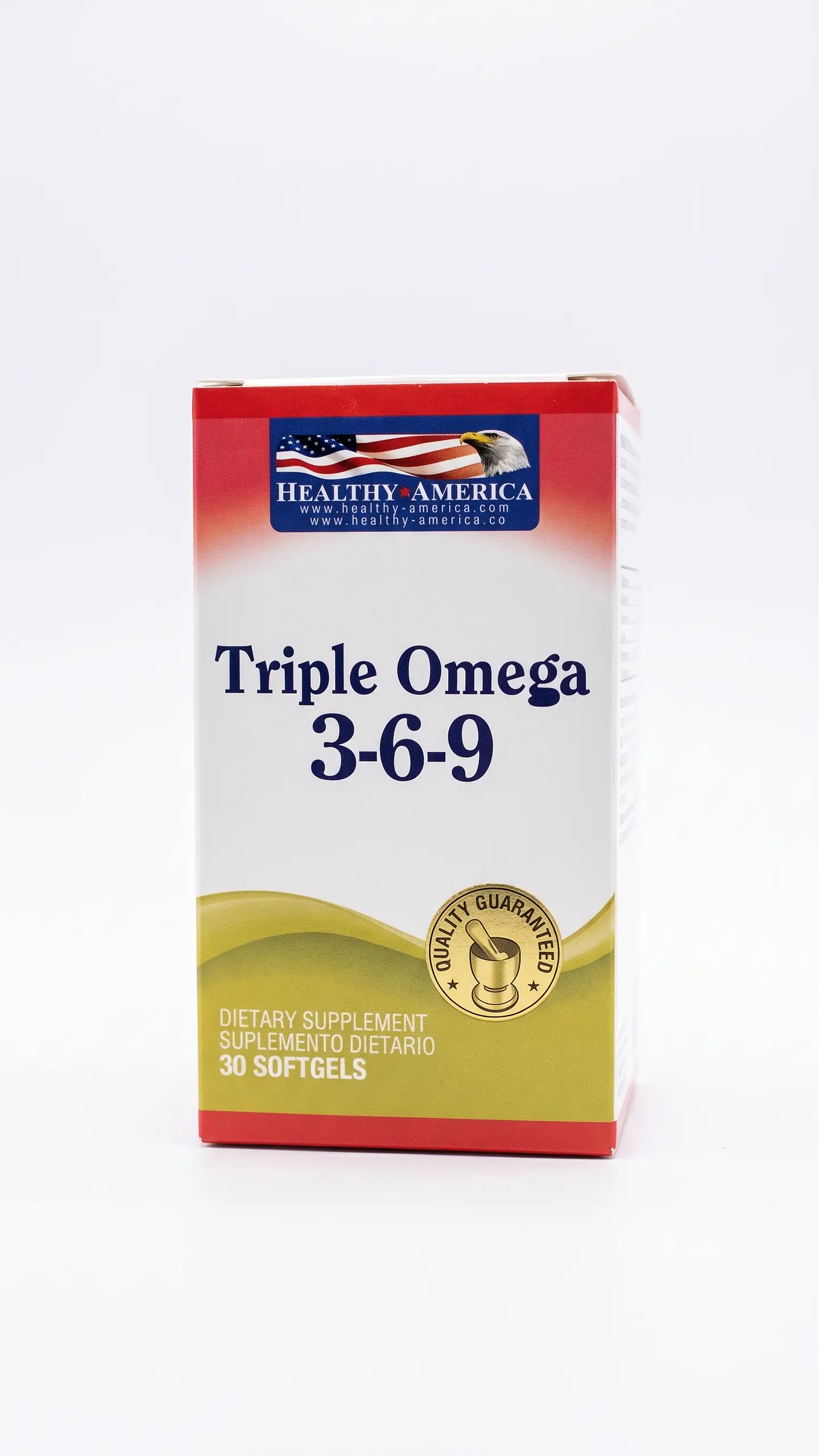 Triple Omega 3-6-9 Healthy America – Suplemento Dietario (30 Cápsulas Blandas) 1