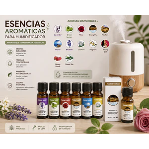 ESENCIAS AROMÁTICAS PARA HUMIDIFICADOR