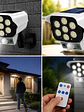 Foco Solar LED Sensor de Movimiento 7 LED con Control Remoto - Miniatura 2