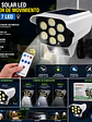 Foco Solar LED Sensor de Movimiento 7 LED con Control Remoto - Miniatura 1