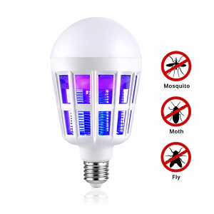 Ampolleta LED 60W Mata Mosquitos 2 en 1 GCS – Luz Blanca + UV Zapper