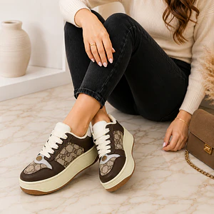 Zapatilla Plataforma Mujer Estilo Gucci