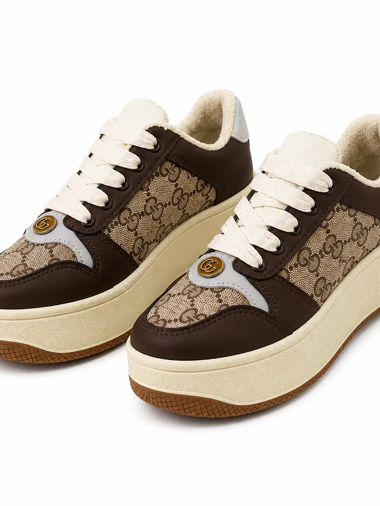 Zapatilla Plataforma Mujer Estilo Gucci 1