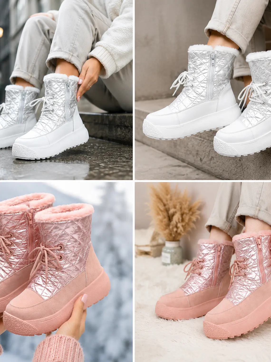 Bota Impermeable Mujer Plataforma 2