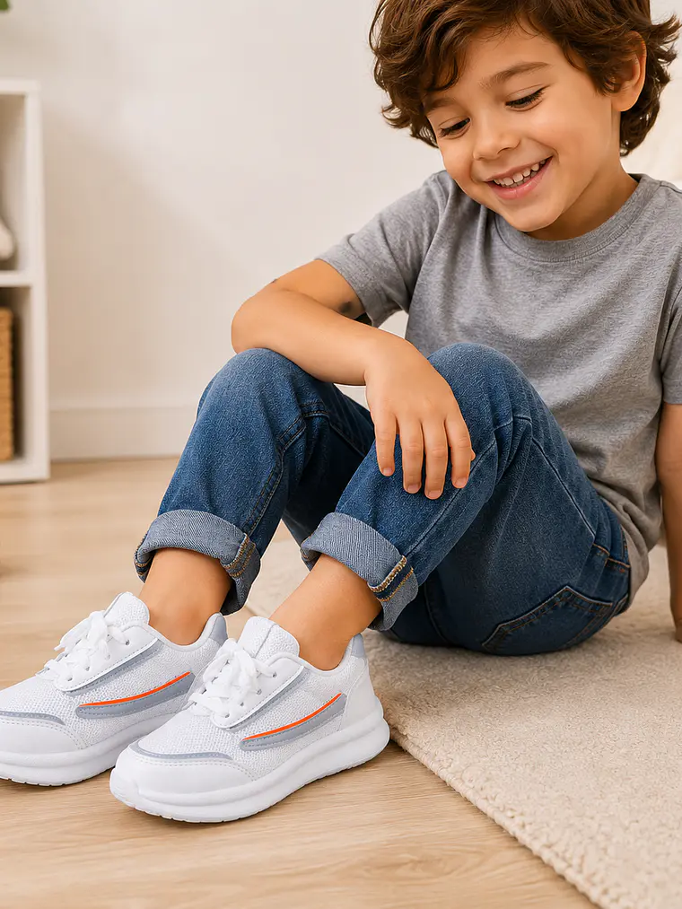Zapatilla Deportiva Niño Blanca 2