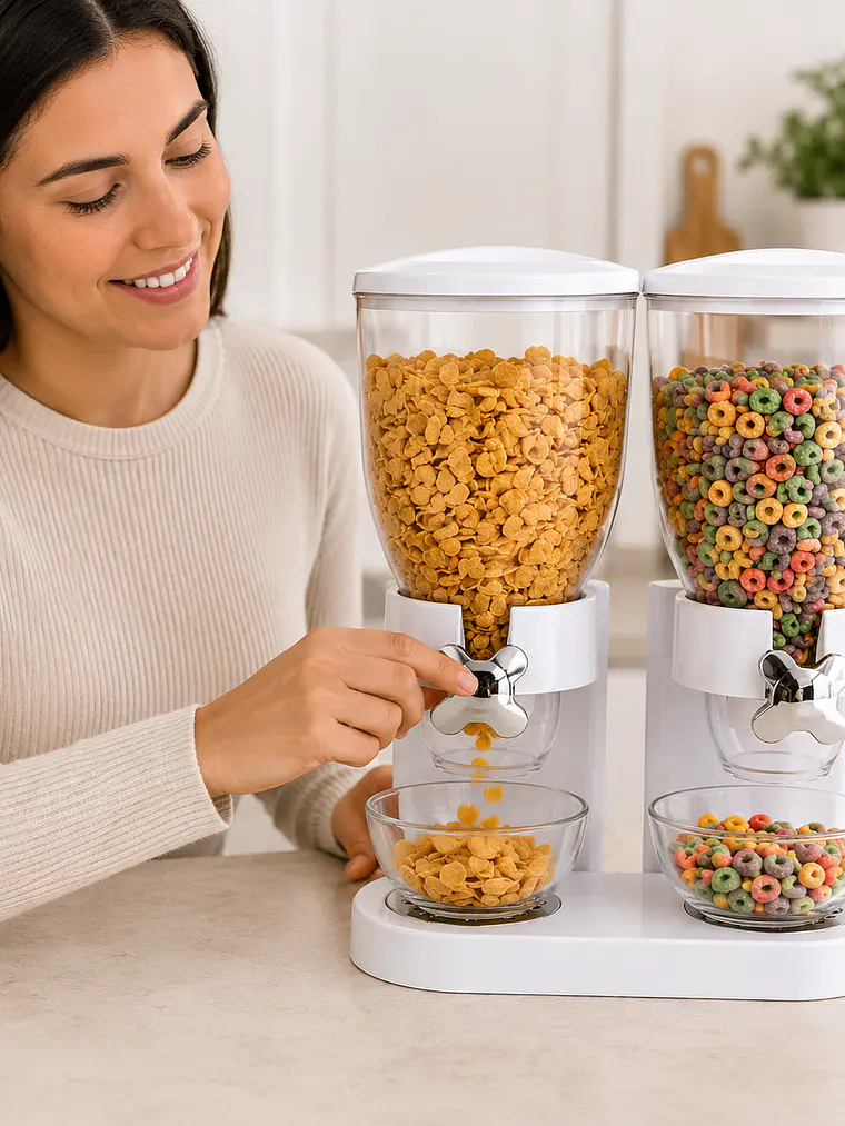 Dispensador Doble de Cereales y Snacks 2