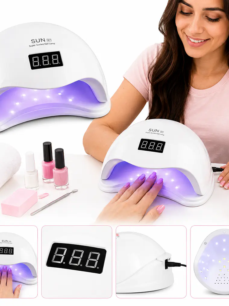 Lámpara Uñas Led Profesional Secador Uñas UV Manicure 48W 2