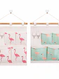 Organizador Colgante de Tela Flamingo 4 Bolsillos - Miniatura 1