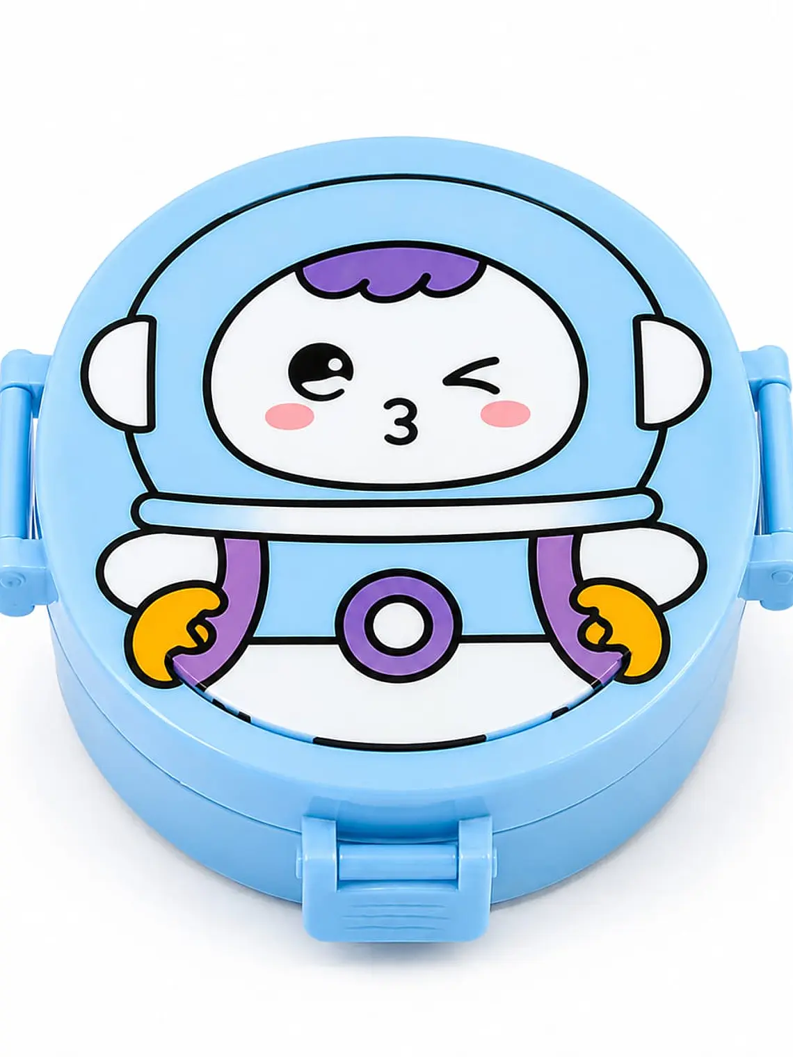 Lonchera Infantil Astronauta con Cubiertos 4