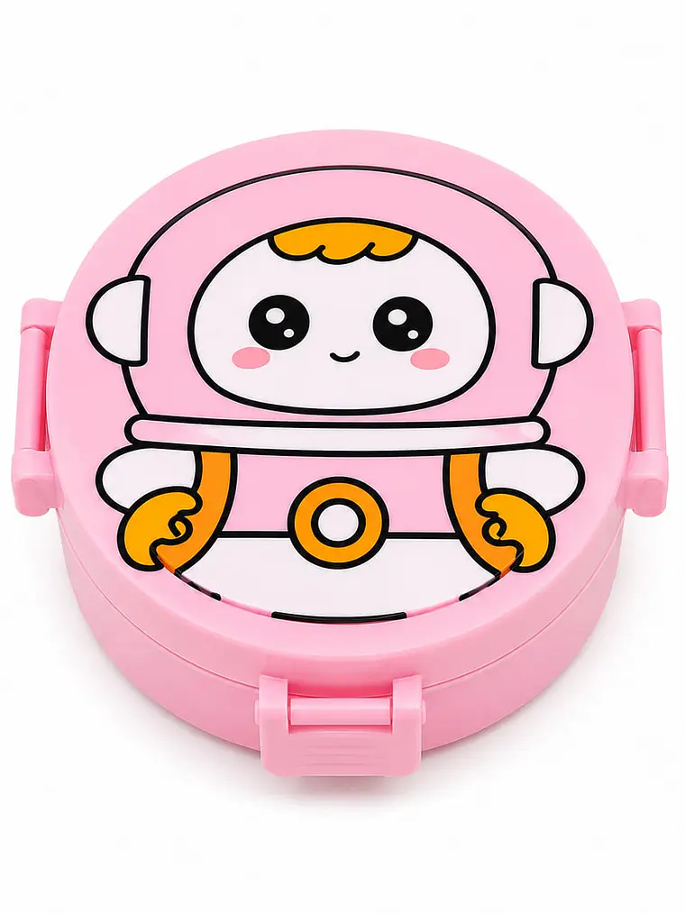 Lonchera Infantil Astronauta con Cubiertos 5