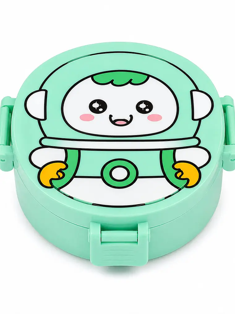 Lonchera Infantil Astronauta con Cubiertos 6