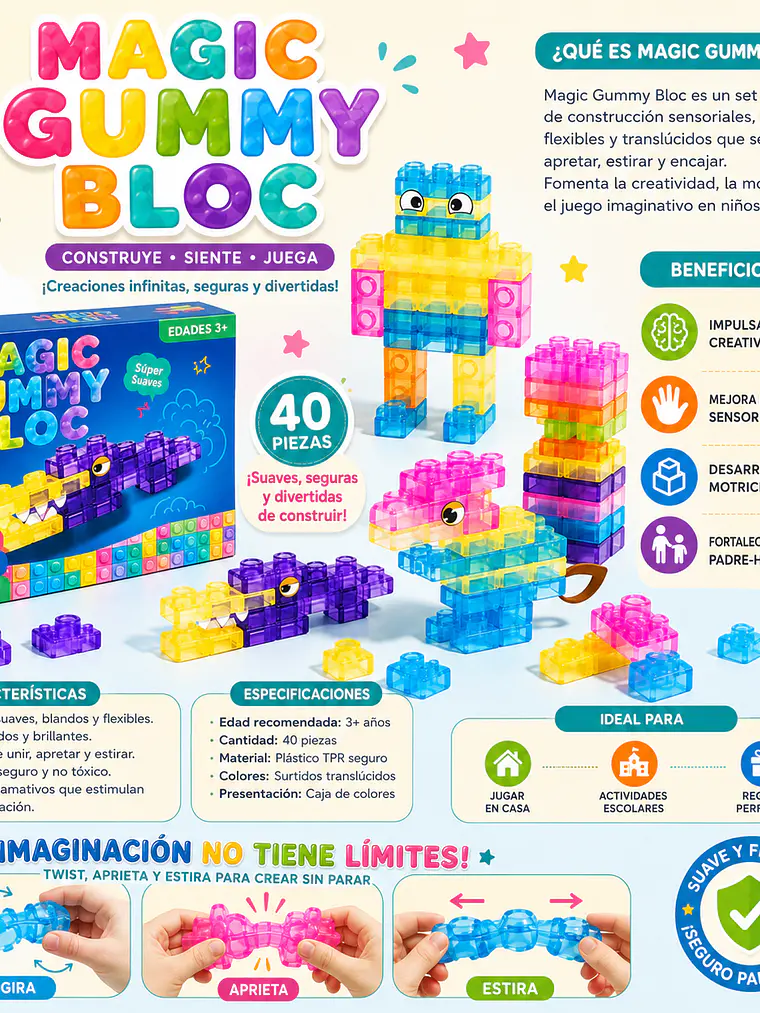 Lego Magic Gummy Bloc 40pcs 5