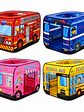 Carpa infantil plegable con diseño de vehículos - Miniatura 11