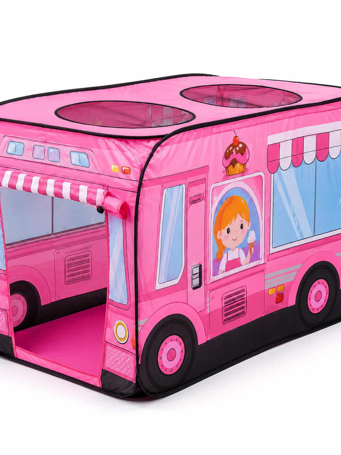 Carpa infantil plegable con diseño de vehículos 9