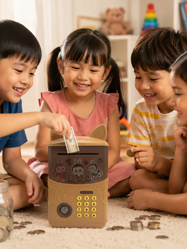 alcancía electrónica infantil tipo mini cajero automático 2