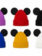 Gorro tejido con orejitas y letra bordada - Miniatura 1