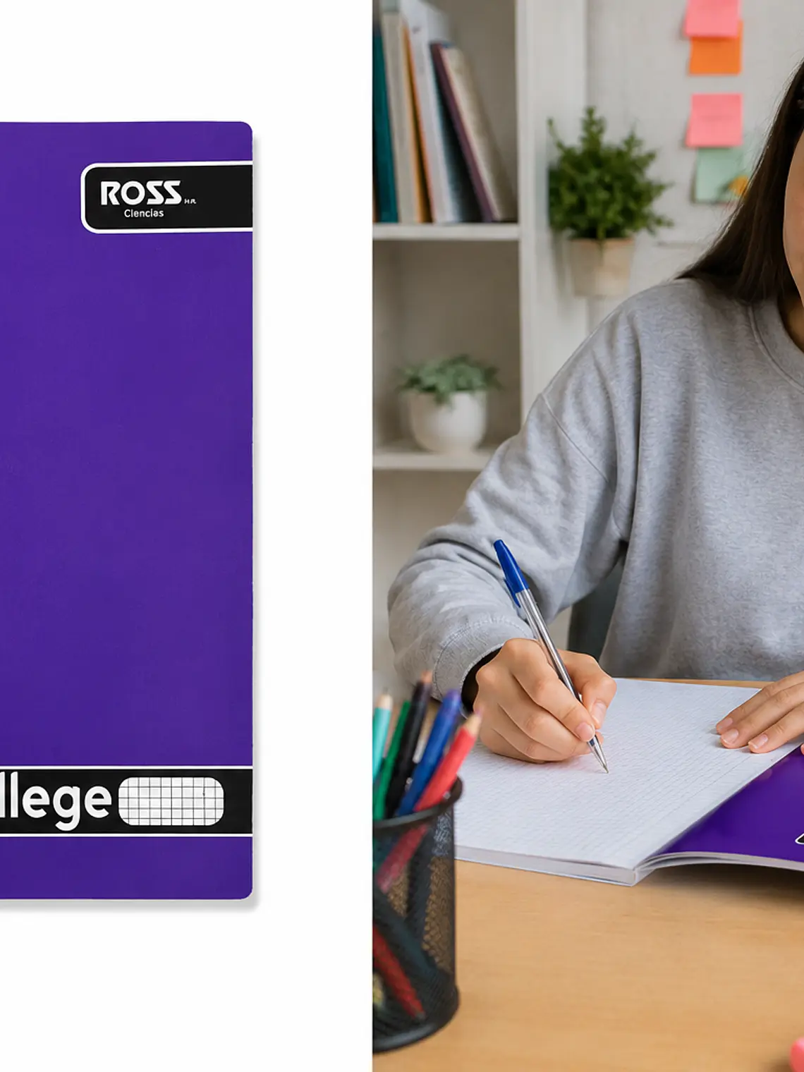 CUADERNO ROSS COLLEGE LISO 80 HJ CIENCIAS 3