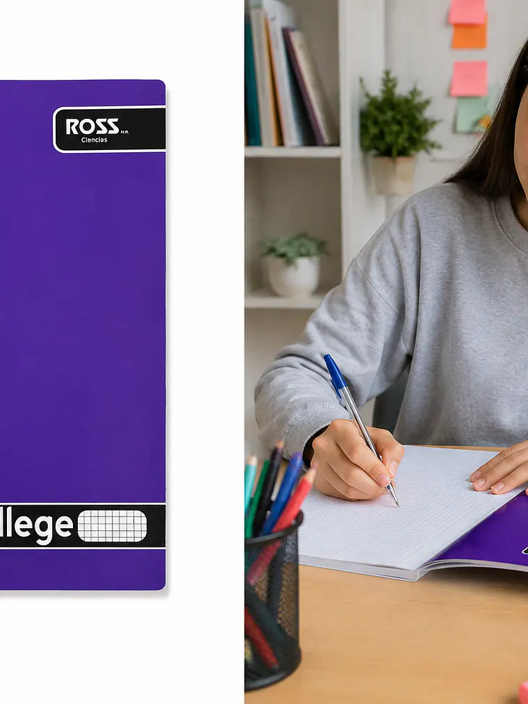 CUADERNO ROSS COLLEGE LISO 80 HJ CIENCIAS 3