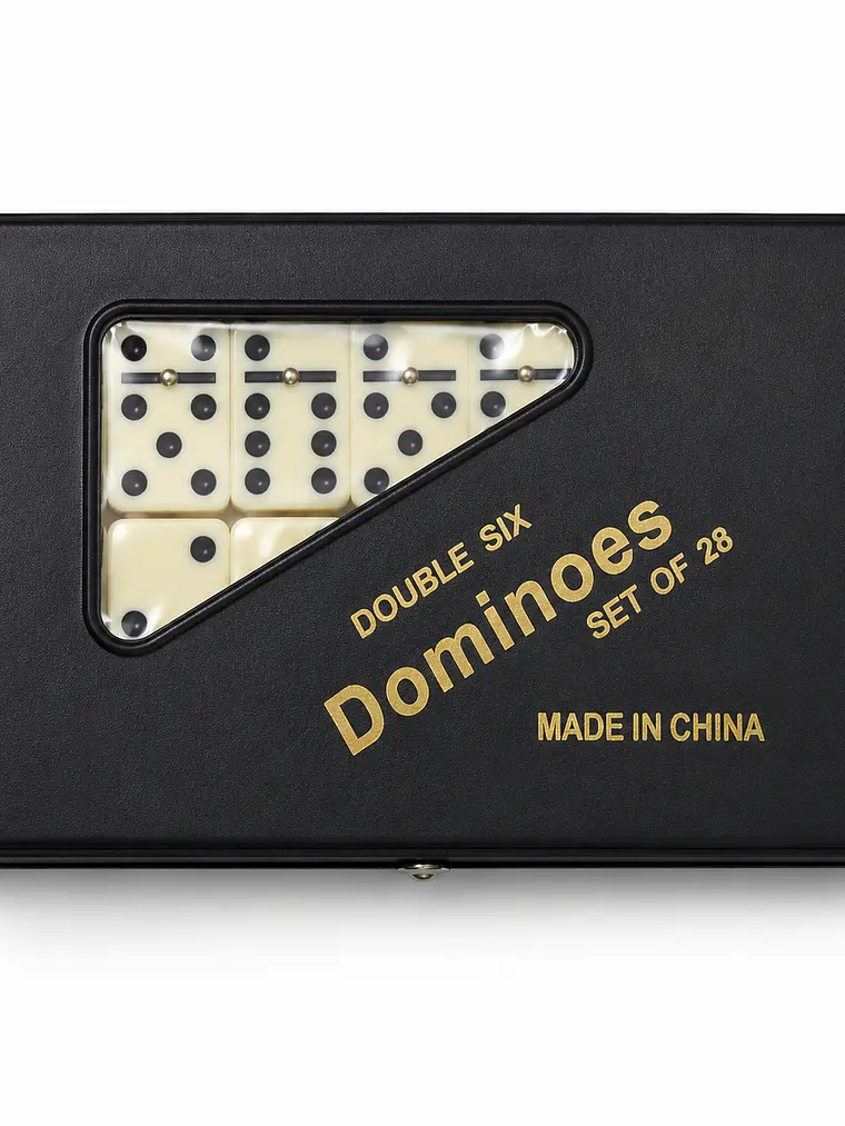 JUEGO DE DOMINÓ CLÁSICO 28 PIEZAS 4