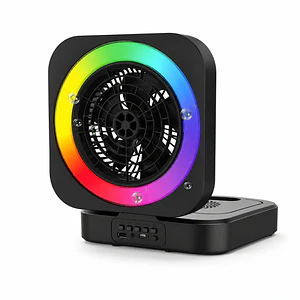 VENTILADOR LED RGB CON PARLANTE
