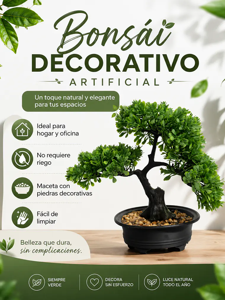 Planta artificial estilo bonsái 2