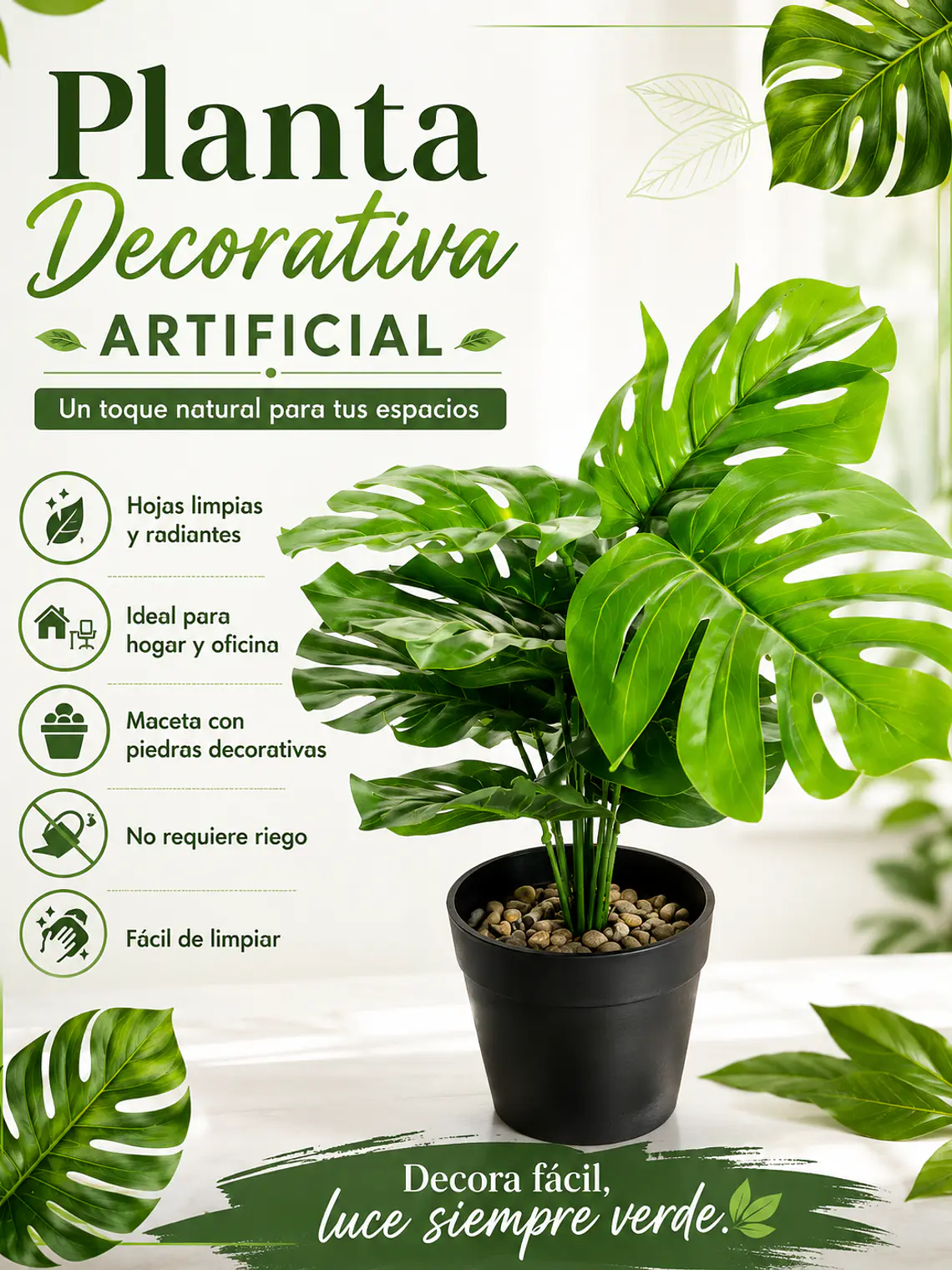 Planta decorativa artificial 4
