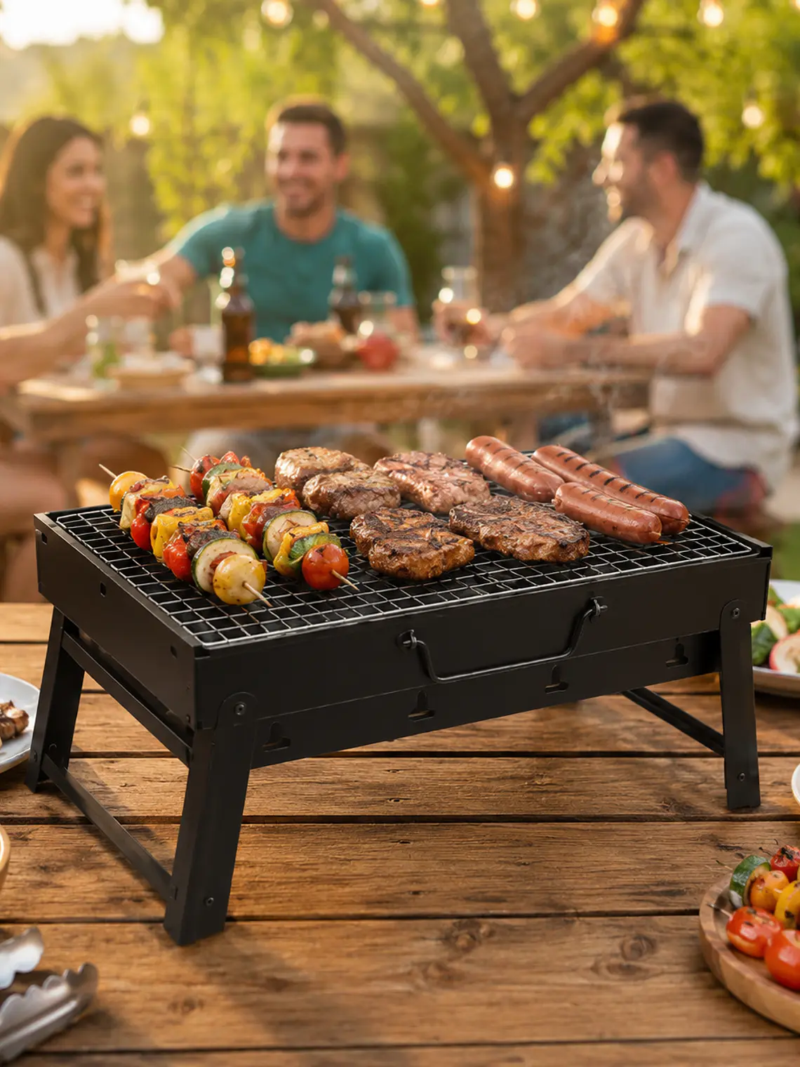 Parrilla rectangular portátil 2