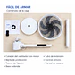 Ventilador Alisio Silencioso Control Remoto Pedestal AL240 - Miniatura 5