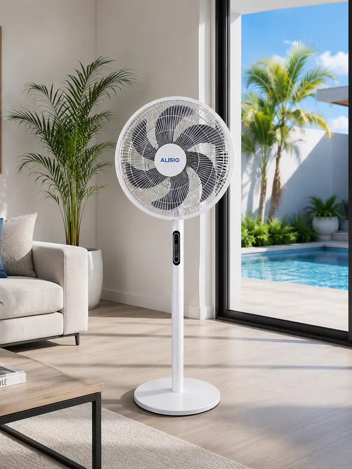 Ventilador Alisio Silencioso Control Remoto Pedestal AL240 2