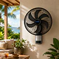 Ventilador Alisio Silencioso Control Remoto De Pared AL288 - Miniatura 2