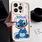 Stitch Happy Cute Phone Case For iPhone 16 15 14 13 12 11 Pro Max 7 8Plus XR XS Max Mini Anti Fall Shy Kawaii Soft Cover Cartoon - vignette 5