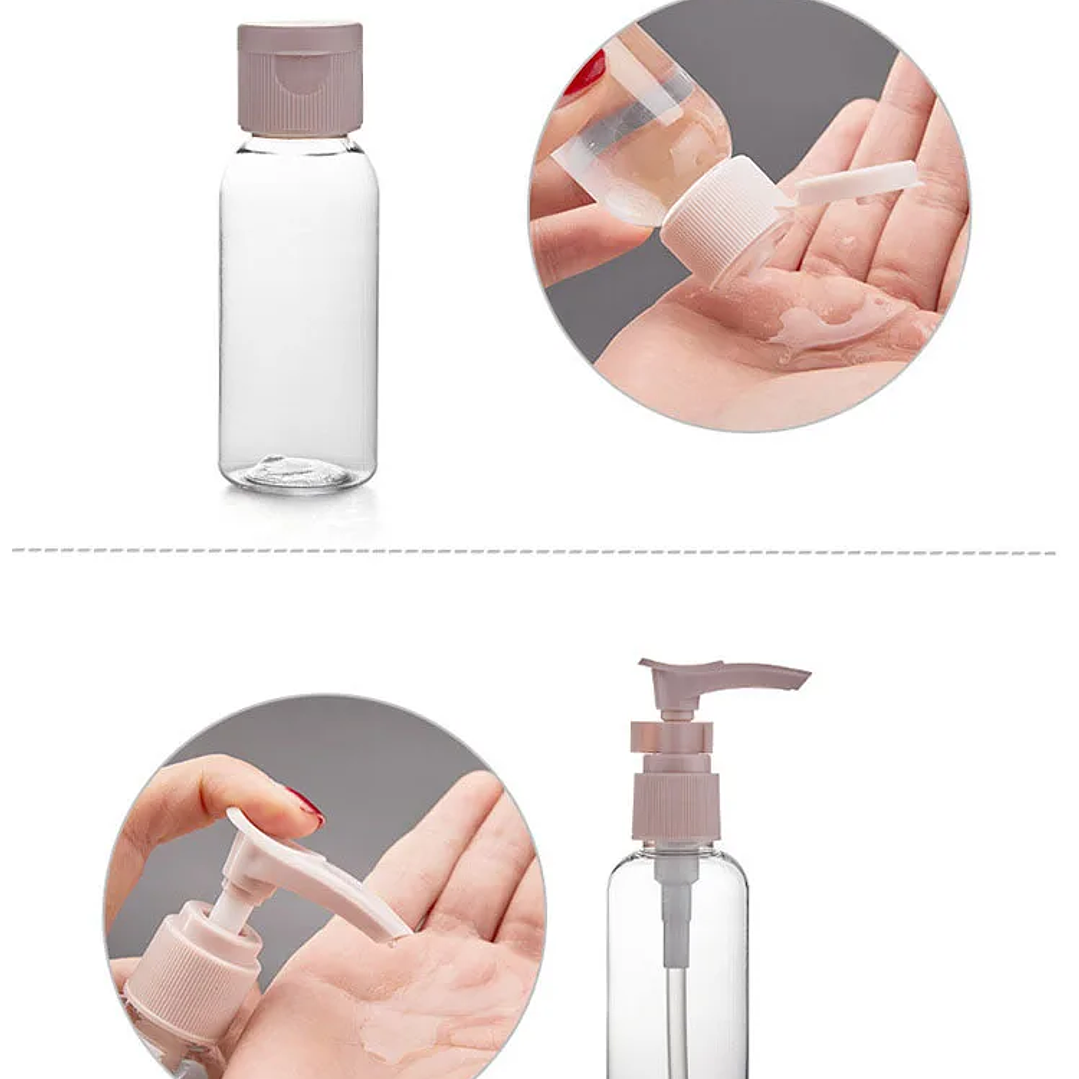 Perfume Bottle Set Refillable Spray Lotion Shampoo Shower Tube Bottling Refill Cosmetic Travel Liquid Container Portable Tool 23