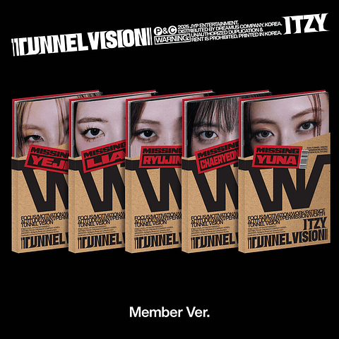 Itzy - Tunnel vision Member (random ver)